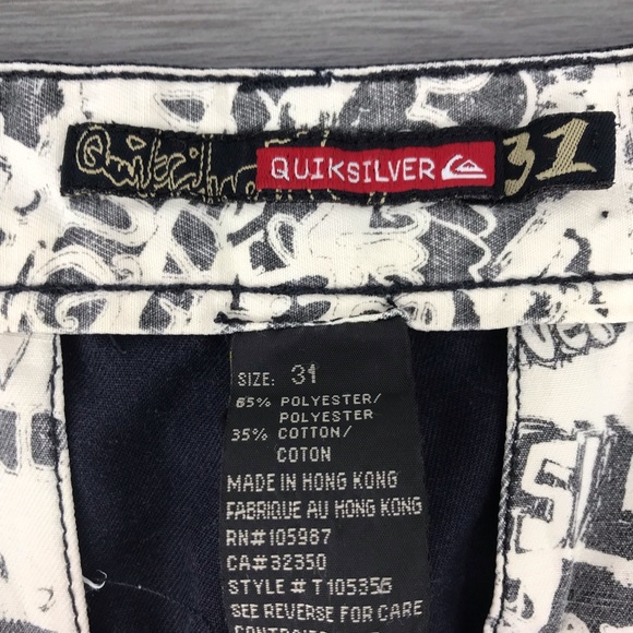 Quicksilver mens pants navy blue 31 - Picture 10 of 10